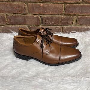 Clarks Men’s Brown Whiddon Lace Dress Shoe Size 11.5 NEW